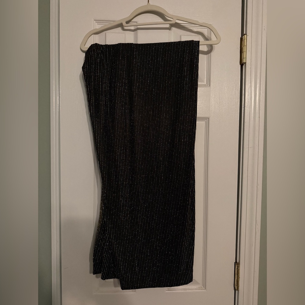 Black, Gold, & Silver Striped Pants NWT